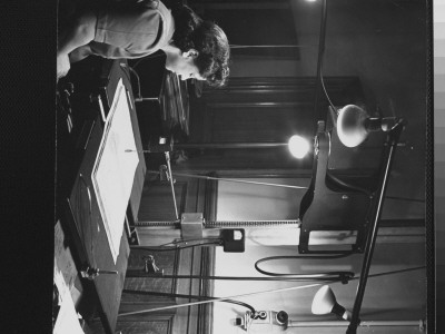 Woman At Work With Microfilm Machine At New York Public Library by Alfred Eisenstaedt Pricing Limited Edition Print image