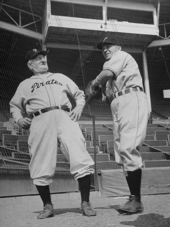 Honus Wagner And Bing Crosby Throwing The Ball Around by Loomis Dean Pricing Limited Edition Print image