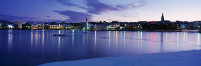 Reykjavik In Wintertime by Snaevarr Gudmundsson Pricing Limited Edition Print image