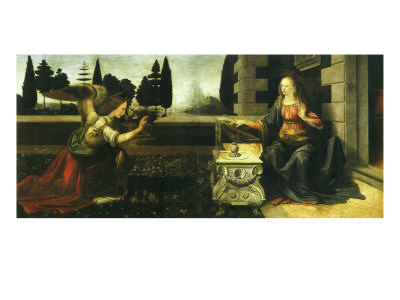 Annunciation, 1472 by Leonardo Da Vinci Pricing Limited Edition Print image