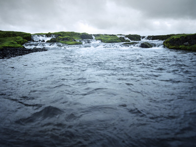 Panoramic View Of A River, Iceland by Atli Mar Pricing Limited Edition Print image