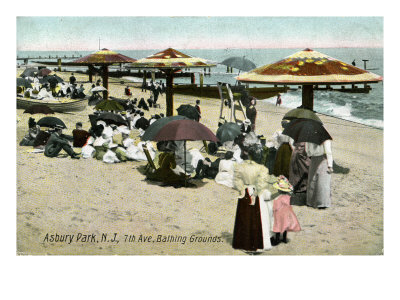 Seaside Scene In Asbury Park, New Jersey by Hugh Thomson Pricing Limited Edition Print image