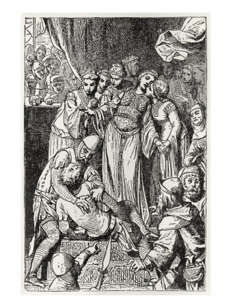 Ivanhoe - Picture Of A Scene From The Book By Sir Walter Scott by Hugh Thomson Pricing Limited Edition Print image