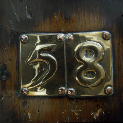 Glasgow School Of Art (1896-1909), Glasgow, Scotland, Detail Of Raised Brass Door Number by Mark Fiennes Pricing Limited Edition Print image