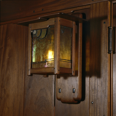 The David B, Gamble House, Pasadena, California, Mahogany Lantern In Dining Room by Mark Fiennes Pricing Limited Edition Print image