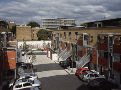 The Chronos Buildings, Whitechapel London, Mews Court, Architect: Proctor Matthews by Charlotte Wood Pricing Limited Edition Print image