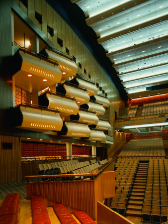 Royal Festival Hall, London, Auditorium Seating, Architect: London County Council by Charlotte Wood Pricing Limited Edition Print image