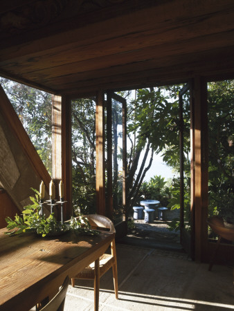 Wild Bird, Big Sur, California, 1957, View From Main Living Space Out Onto Patio by Alan Weintraub Pricing Limited Edition Print image