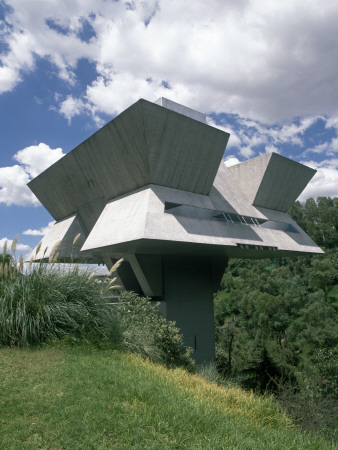 Taller De Arquitectura, Mexico City, 1975, Overall Exterior, Architect: Agustin Hernandez by Alan Weintraub Pricing Limited Edition Print image