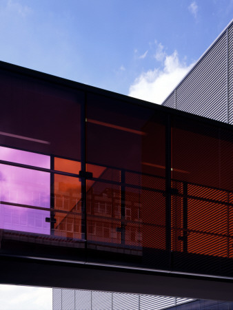 Queen Mary, University Of London, New Medical School Building, London, 2005, Detail- Linking Bridge by Ben Luxmoore Pricing Limited Edition Print image