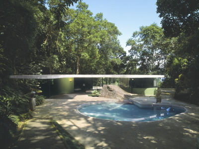 Canoas House, Rio De Janeiro Exterior With Swimming Pool, Architect: Oscar Niemeyer by Alan Weintraub Pricing Limited Edition Print image