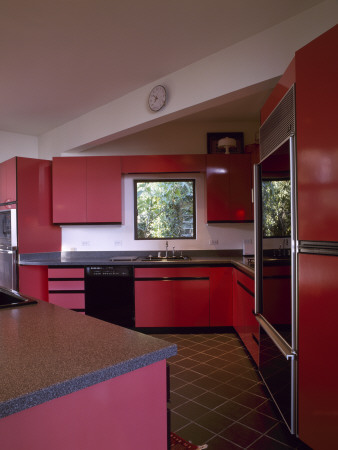 Gregory - Ingraham House, San Francisco, California, 1990, Kitchen, Architect: Kotas And Shafer by Alan Weintraub Pricing Limited Edition Print image