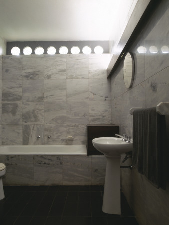 Canoas House, Rio De Janeiro, Bathroom, Architect: Oscar Niemeyer by Alan Weintraub Pricing Limited Edition Print image