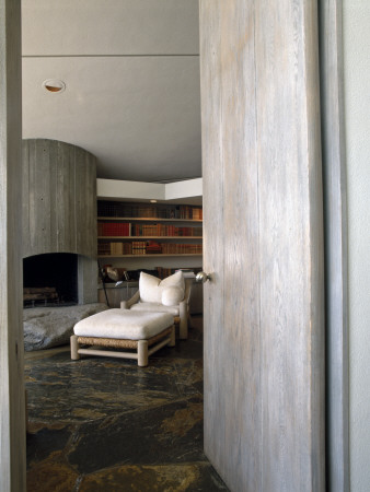 Beyer House, Malibu, California, Glimpse Of Master Bedroom, Architect: John Lautner by Alan Weintraub Pricing Limited Edition Print image