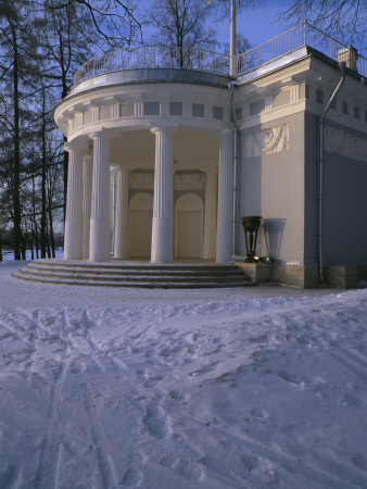 Restored Blue Pavilion By The Granite Landing - Yelagin Island And Palace, St Petersburg, Russia by Clive Nichols Pricing Limited Edition Print image