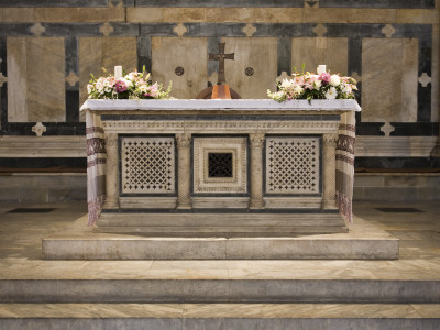 Altar Inside The Baptistery, At The Duomo, Florence, Italy by David Clapp Pricing Limited Edition Print image