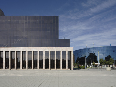 South Facade Of Edificio De Usos Multiples - Council And Europe Building - Edificio Europa, Spain by David Borland Pricing Limited Edition Print image