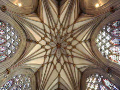 Wells Cathedral, Somerset, 14Th Century Vaulted Ceiling by David Clapp Pricing Limited Edition Print image