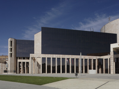 West Facade Of Edificio De Usos Multiples - Council Building, Leon, Spain by David Borland Pricing Limited Edition Print image