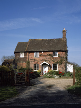 English Houses, Cottage In West Sussex, Overall Exterior by Gavin Jackson Pricing Limited Edition Print image