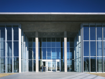 The Museum Of Modern Art, Fort Worth, Texas (2002) Exterior Entrance , Architect: Tadao Ando by John Edward Linden Pricing Limited Edition Print image