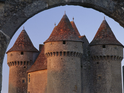 Sarzay Chateau With Pepperpot Turrets, Berry by Joe Cornish Pricing Limited Edition Print image