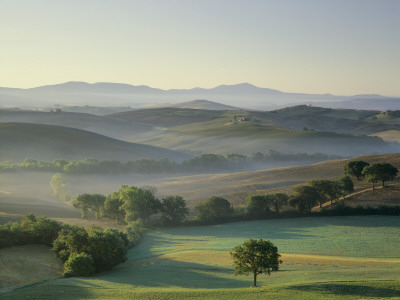 Landscape At Dawn, Val D'orcia, Tuscany by Joe Cornish Pricing Limited Edition Print image