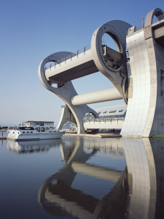 Falkirk Wheel, Forth And Clyde Union Canal Scotland, Raising Boat Position 04, Architect: Rmjm by Keith Hunter Pricing Limited Edition Print image