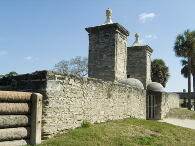 City Gates, St Augustine, Florida - Oldest City In America Founded 1565 By Pedro Menendez by Natalie Tepper Pricing Limited Edition Print image