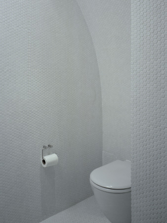 Cannon Place, Hampstead, 2005, Remodelled Residential, Toilet Lined With White Tessera Tiles by Nicholas Kane Pricing Limited Edition Print image