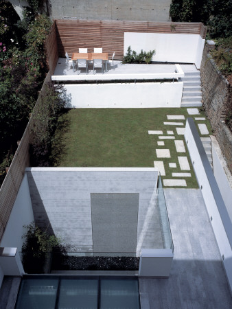 Cannon Place, Hampstead, 2005, Remodelled Residential Project, Garden With Raise Terrace For Dining by Nicholas Kane Pricing Limited Edition Print image