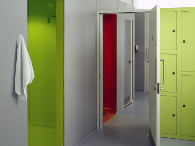 Siobhan Davies Dance Studios, London, 2006, Changing Rooms, Architect: Sarah Wigglesworth by Richard Bryant Pricing Limited Edition Print image