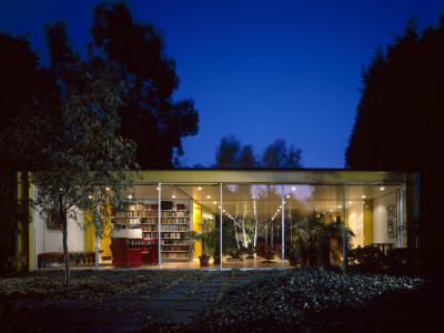 House For Dr Rogers, Wimbledon, 1968 - 1969, Overall At Night, Architect: Richard Rogers by Richard Bryant Pricing Limited Edition Print image