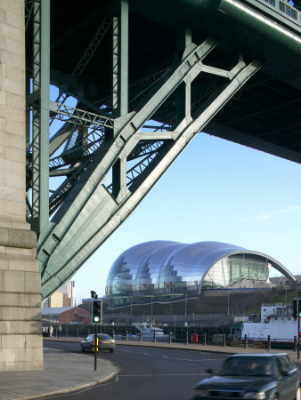 The Sage Gateshead, Gateshead, Tyne And Wear, England, Tyne Bridge, Architect: Foster And Partners by Richard Bryant Pricing Limited Edition Print image