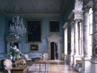 Kedleston Hall, Derbyshire, England, State Drawing Room With Alabaster Columns And Pilasters by Richard Bryant Pricing Limited Edition Print image