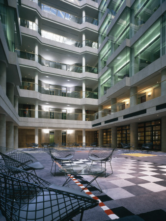 Nobel House, London, Atrium Of Corporate Modern Headquarters, Architect: Gmw by Richard Bryant Pricing Limited Edition Print image