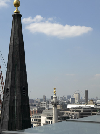 London City View, Steeple Of St Clement Eastcheap by Richard Bryant Pricing Limited Edition Print image