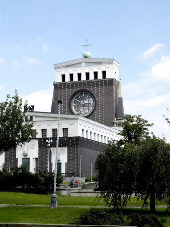 Sacred Heart Church, Prague City Images, Architect: Josef Pleznik by Tim Mitchell Pricing Limited Edition Print image