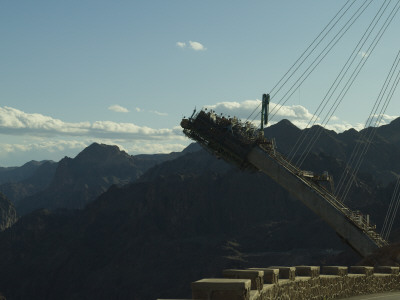 Construction Of The New Hoover Dam Bridge, Navada Side by Richard Williamson Pricing Limited Edition Print image