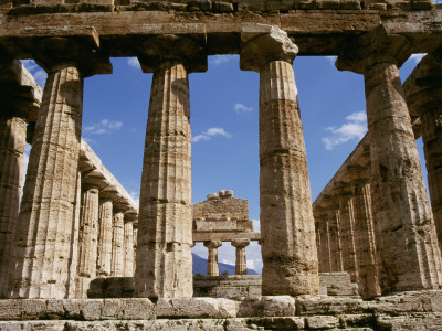 Temple Of Ceres, Paestum, Campania, Italy, 500 Bc by Robert O'dea Pricing Limited Edition Print image