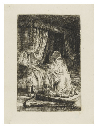 David En Priere by Rembrandt Van Rijn Pricing Limited Edition Print image