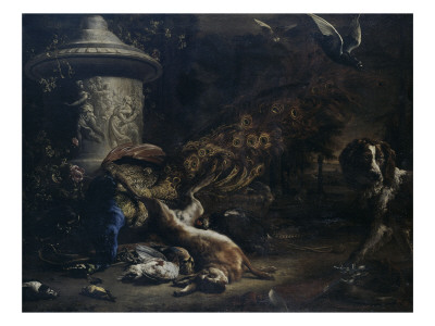 Nature Morte Au Paon Et Au Chien by Jan Baptist Weenix Pricing Limited Edition Print image