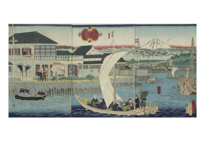 Le Bord De La Mer À Yokohama : Résidence Française by Hiroshige Iii Pricing Limited Edition Print image