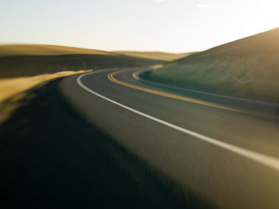 Road In Motion, Palouse Country, Washington, Usa by Terry Eggers Pricing Limited Edition Print image