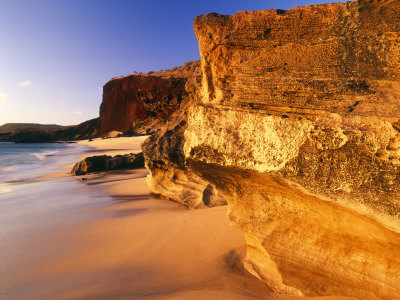 Puhaku Beach At Sunset, Molokai, Hawaii, Usa by Jon Cornforth Pricing Limited Edition Print image