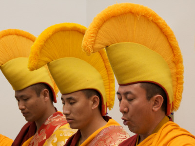 Three Monks Singing, Santa Barbara by Eloise Patrick Pricing Limited Edition Print image