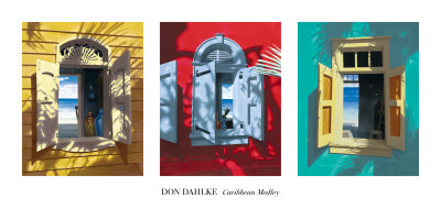 Caribbean Medley (Triptych) by Don Dahlke Pricing Limited Edition Print image