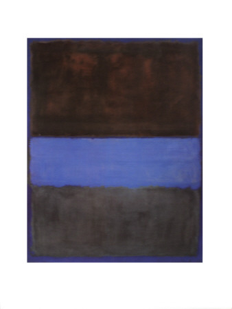 No^ 61 (Brown, Blue, Brown On Blue) by Mark Rothko Pricing Limited Edition Print image