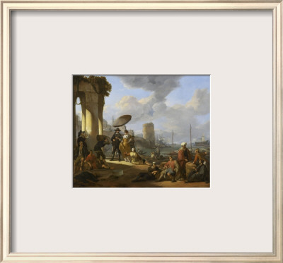 Un Port De Mer En Italie by Johannes Lingelbach Pricing Limited Edition Print image