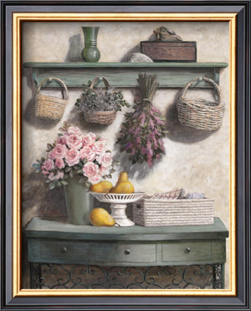 Basket And Roses by T. C. Chiu Pricing Limited Edition Print image
